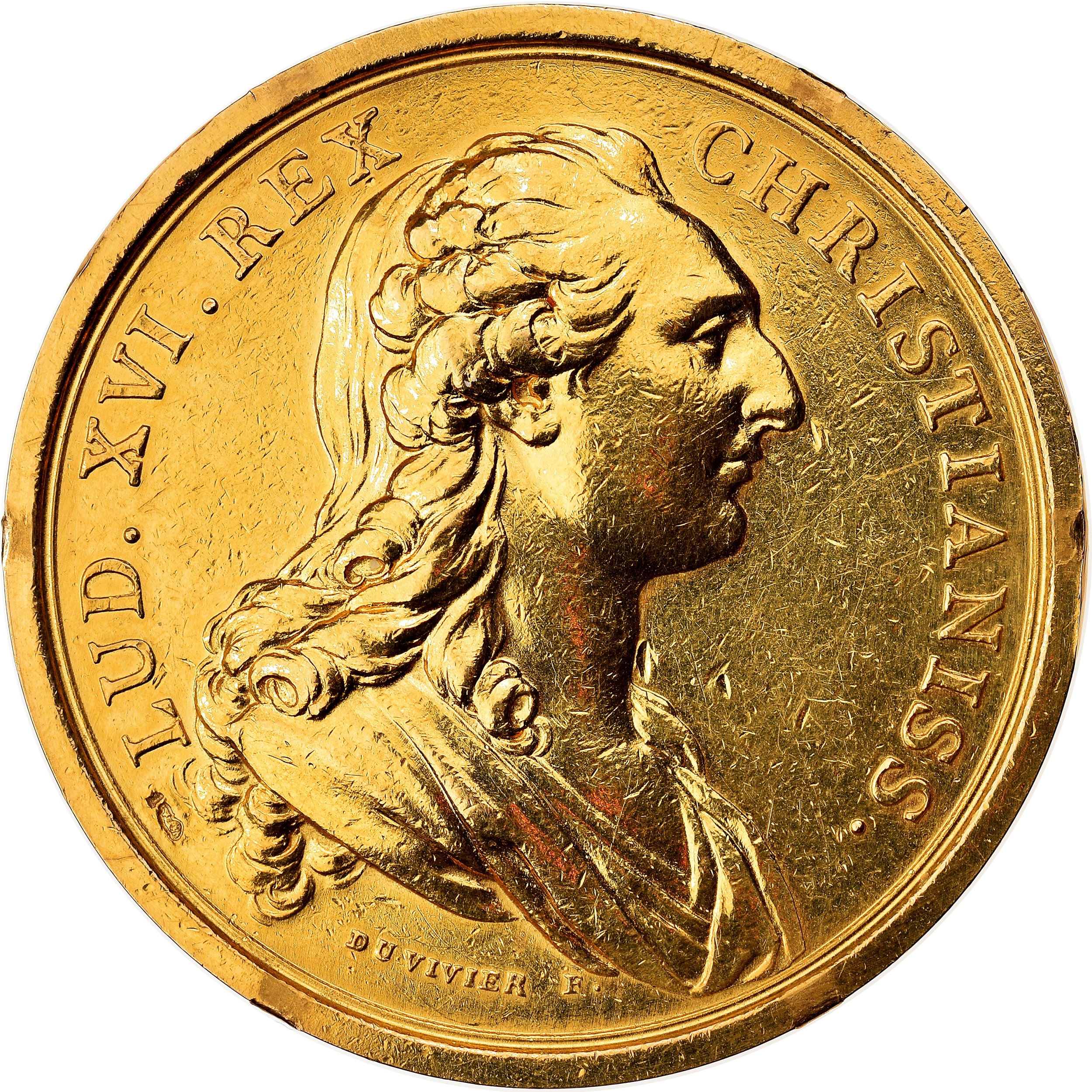 França, Medal, Louis XVI et Marie-Antoinette, AU(55-58), Dourado
