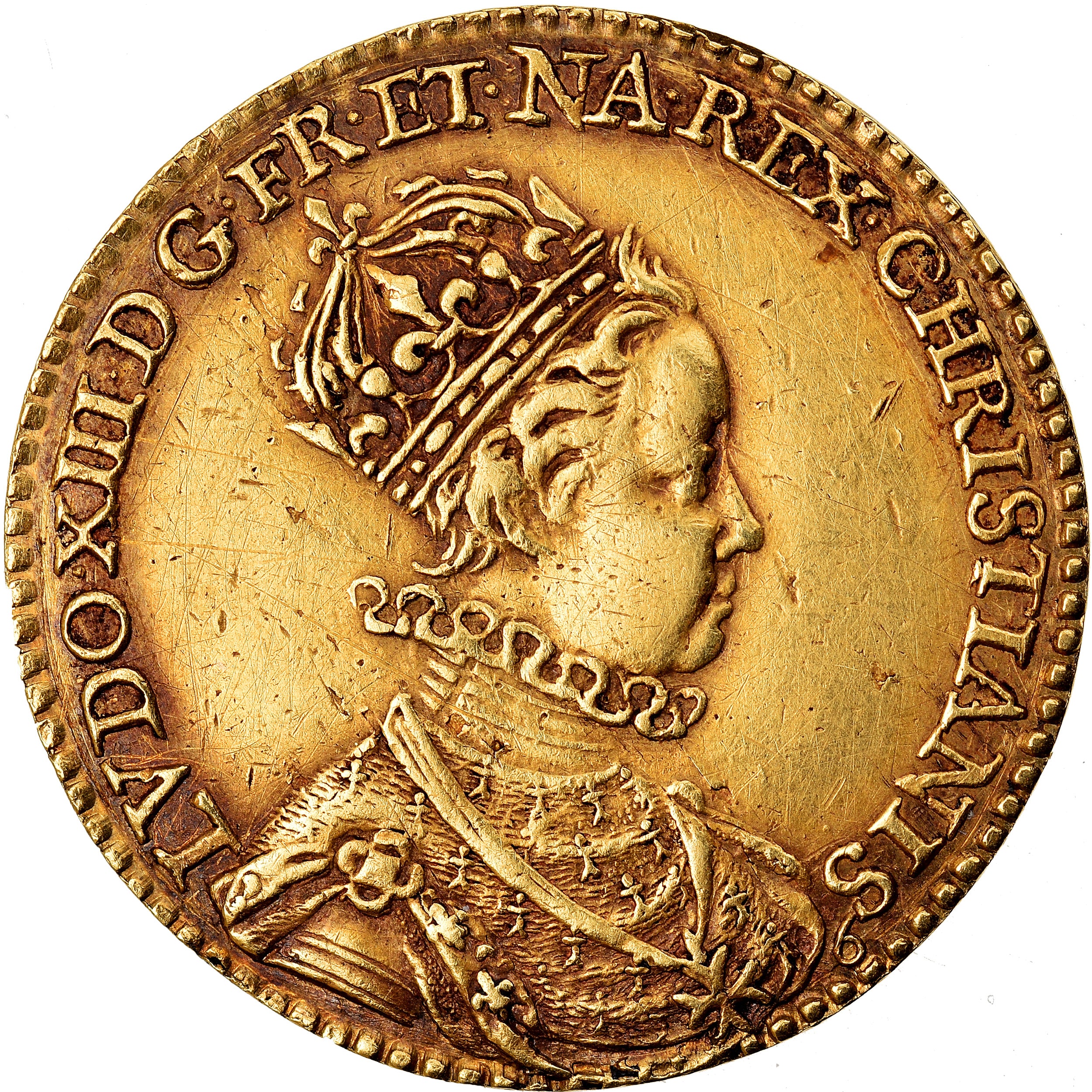 França, Jeton, SACRE DE LOUIS XIII, 1610, AU(55-58), Dourado