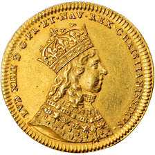 France, Jeton, SACRE DE LOUIS XIV, 1654, AU(55-58), Gold