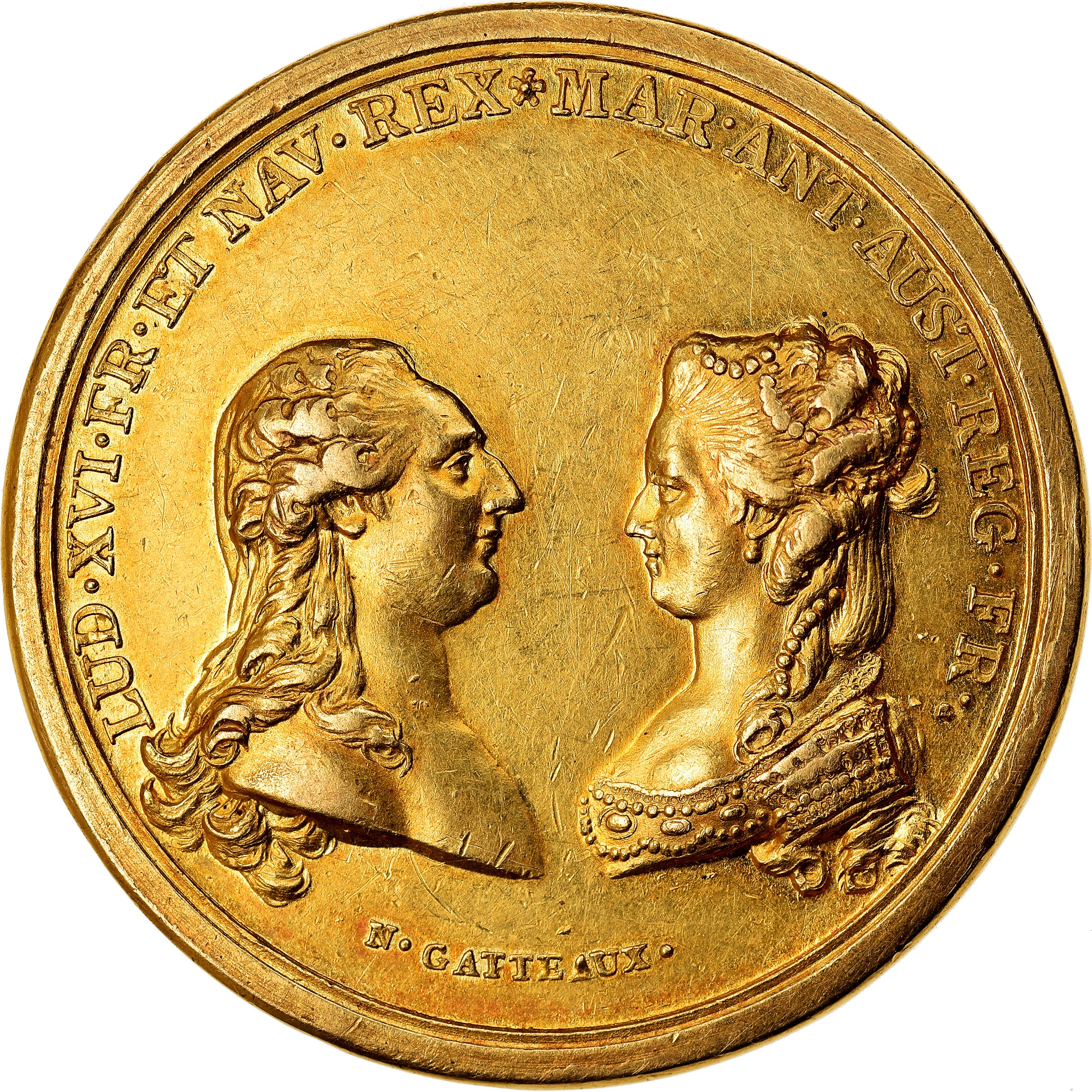 France, Médaille, LOUIS XVI NAISSANCE DU DAUPHIN, 1781, SUP, Or