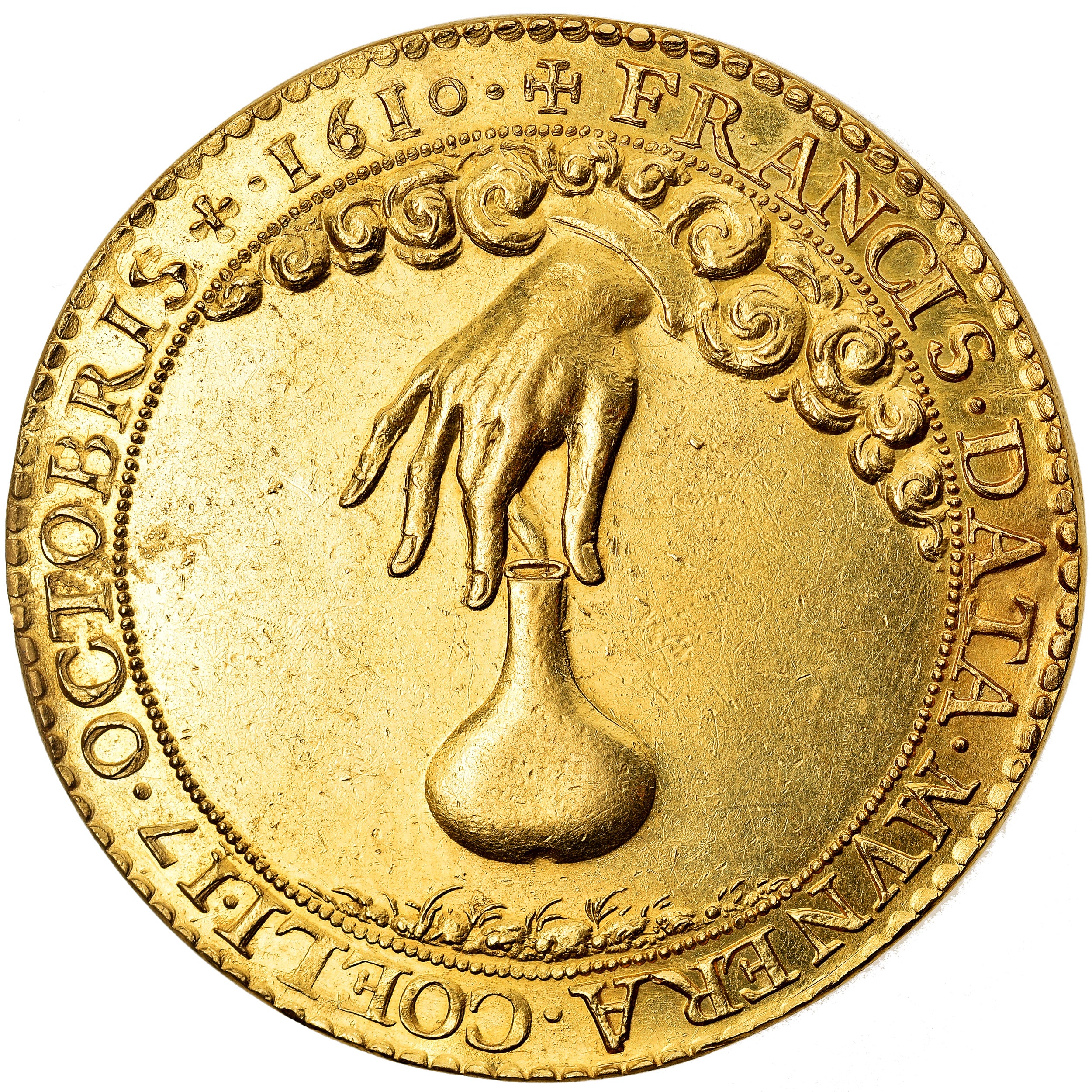 Francja, Medal, SACRE DE LOUIS XIII, 1610, AU(55-58), Złoto