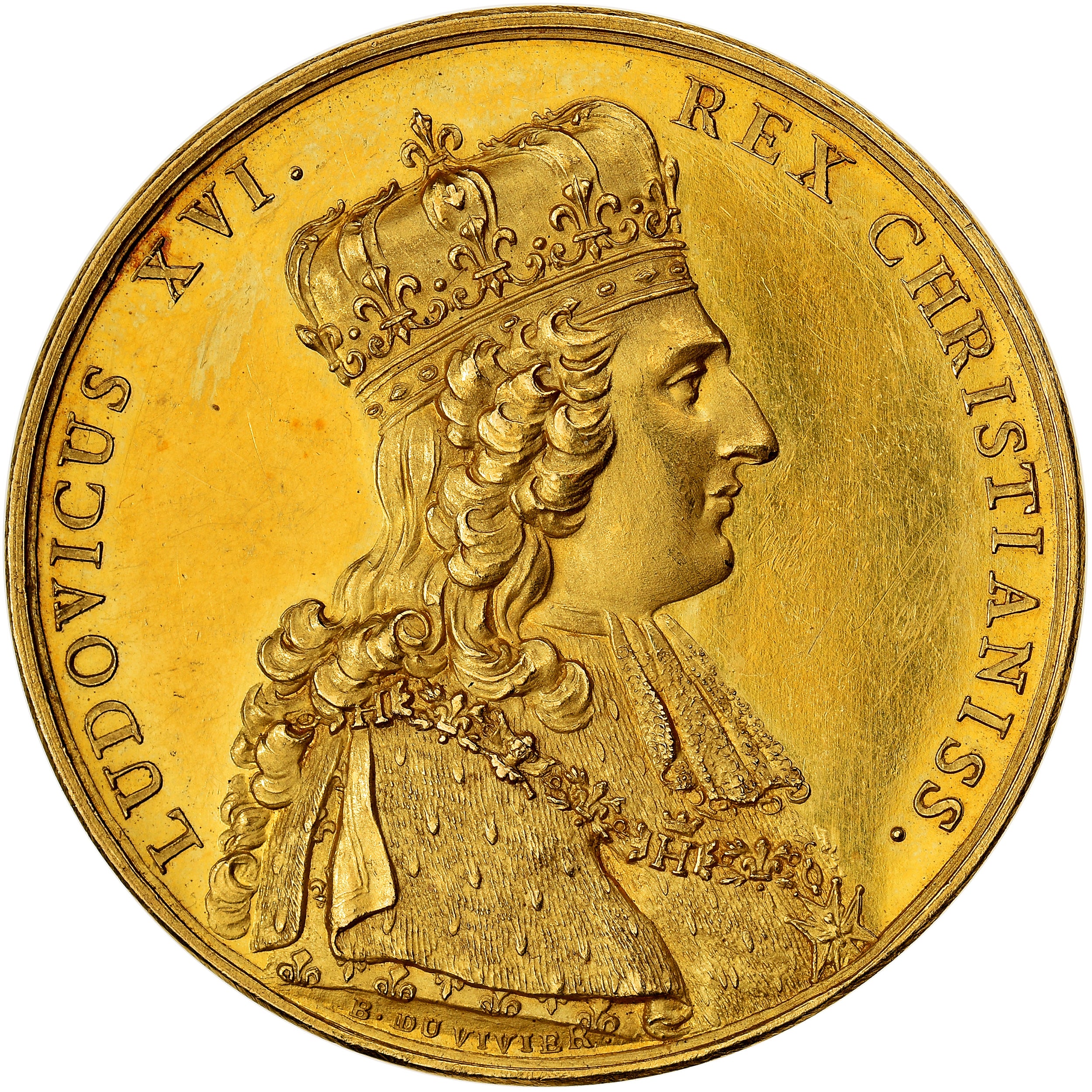 France, Medal, SACRE DE LOUIS XVI, 1775, AU(55-58), Gold