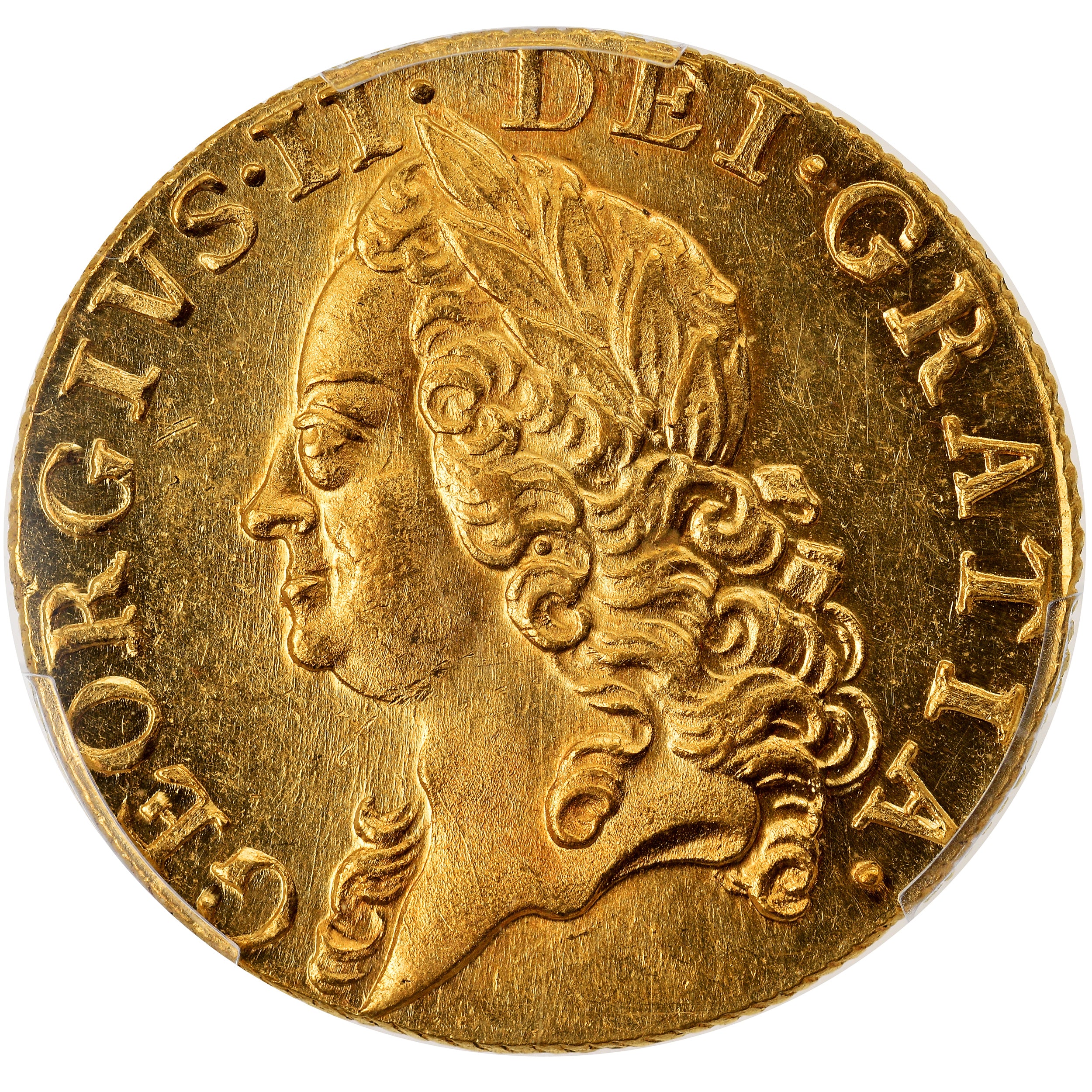 Coin, Great Britain, George II, Guinea, 1759, PCGS, MS64, MS(64), Gold, KM:588