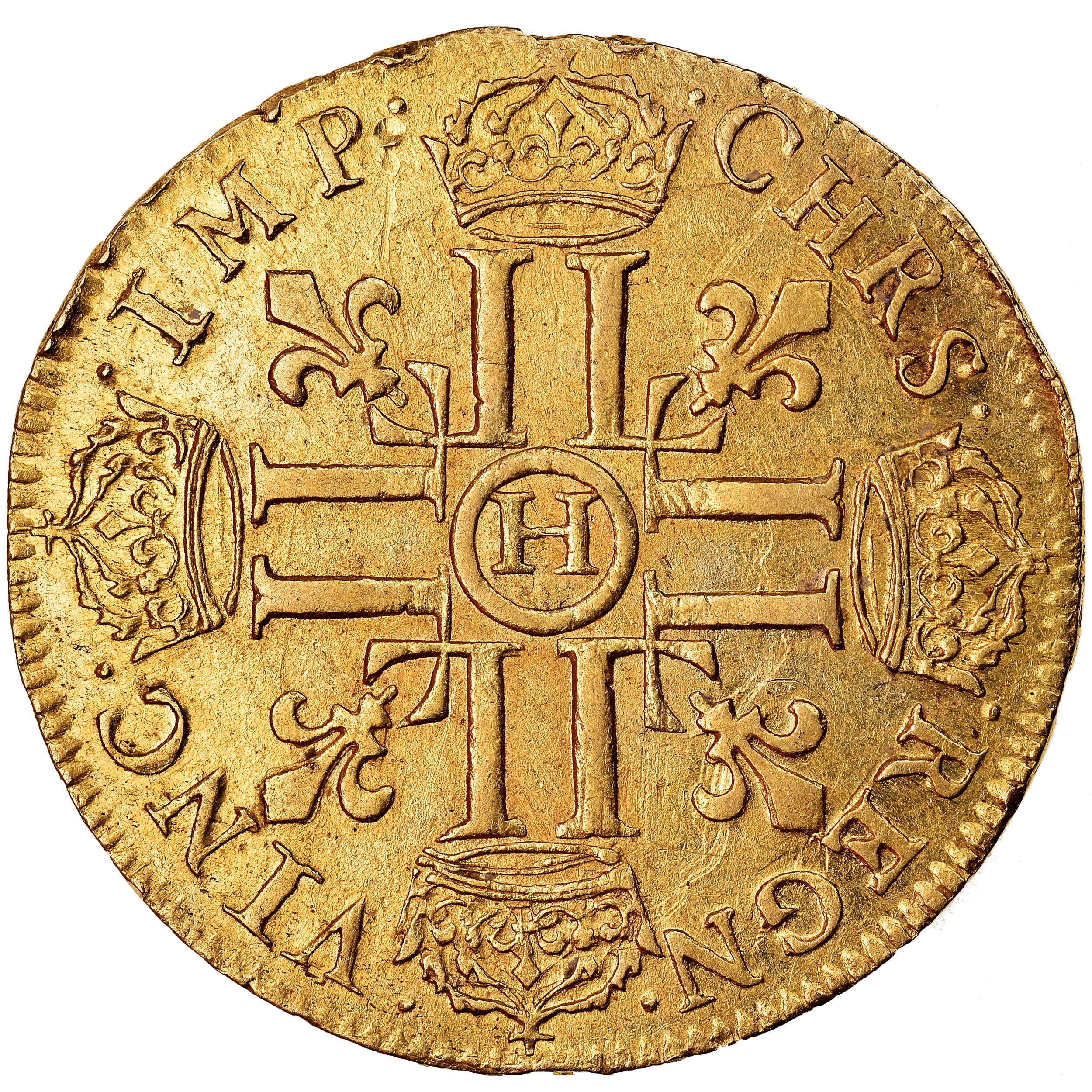 Münze, Frankreich, Louis XIV, Double Louis d'or, 1647, SS+, Gold, Gadoury:258