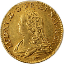 Monnaie, France, Louis XV, Louis d'or aux lunettes, Louis d'Or, 1729, Paris