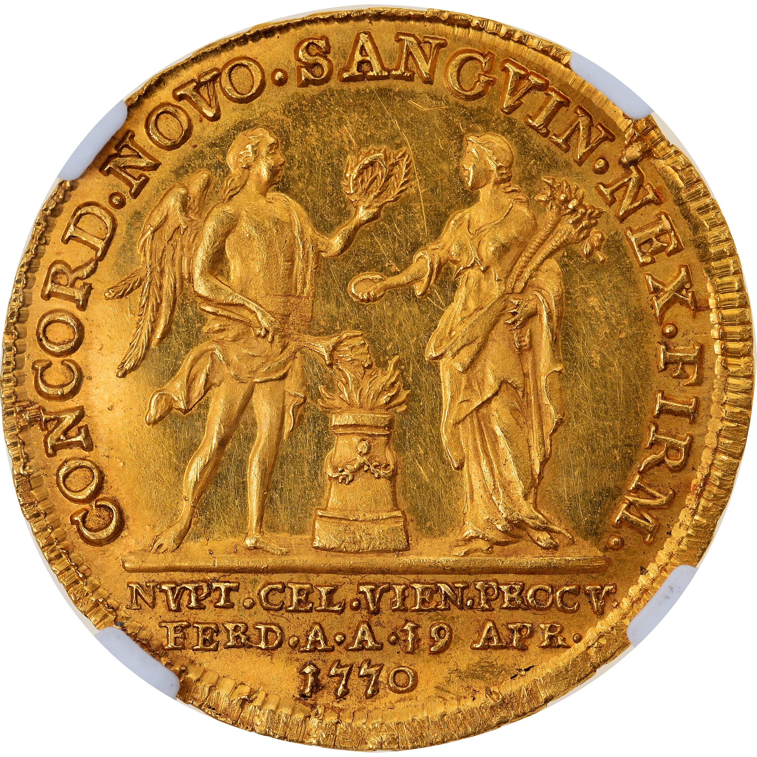 França, Jeton, MARIE ANTOINETTE, 1770, AU(55-58), Dourado
