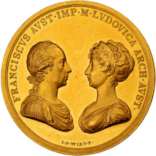 Austria, Medal, Module de 20 Ducats, mariage de François Ier et de Marie Louise