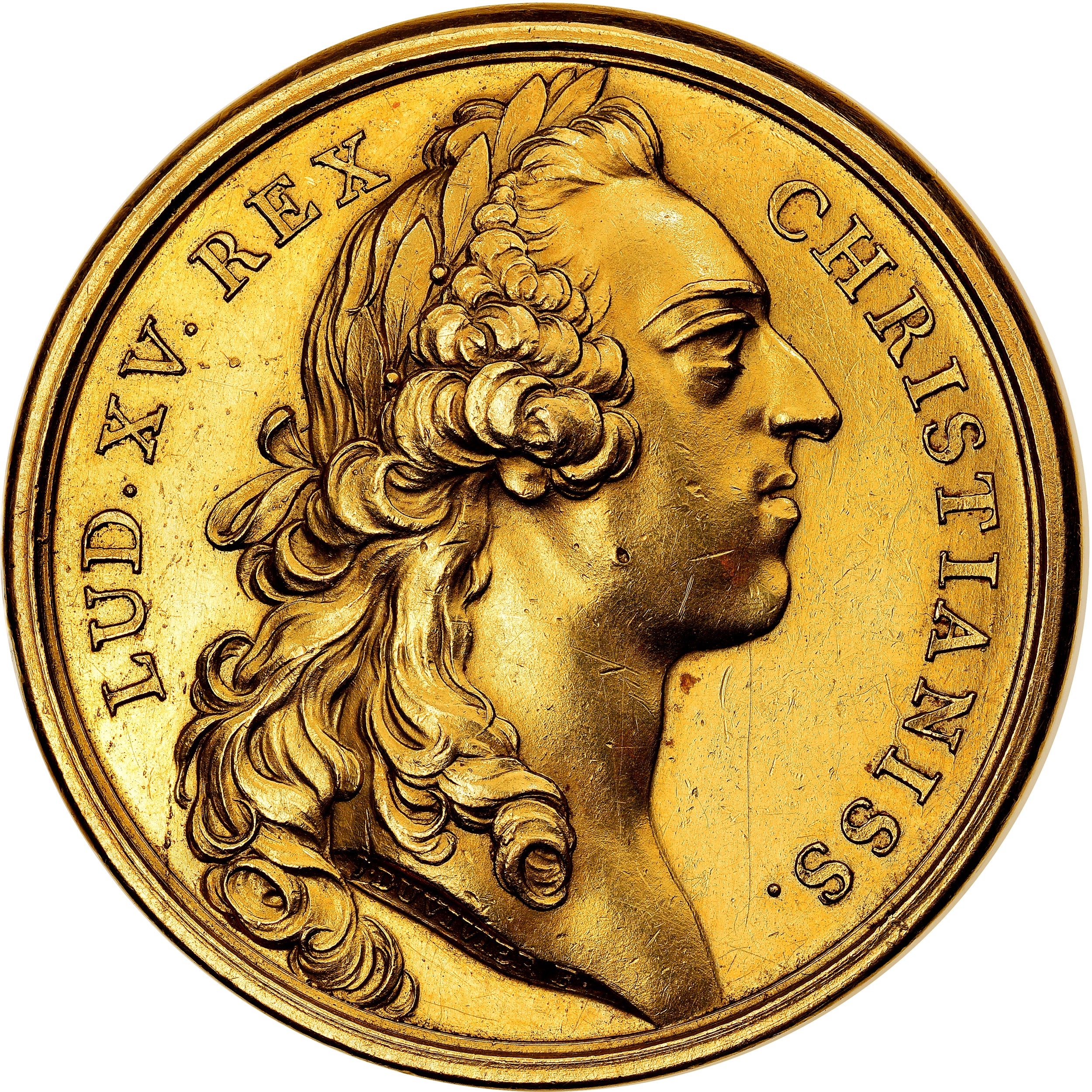 France, Medal, Louis XV, Pose de la première pierre de la statue équestre