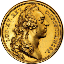 France, Medal, Louis XV, Pose de la première pierre de la statue équestre