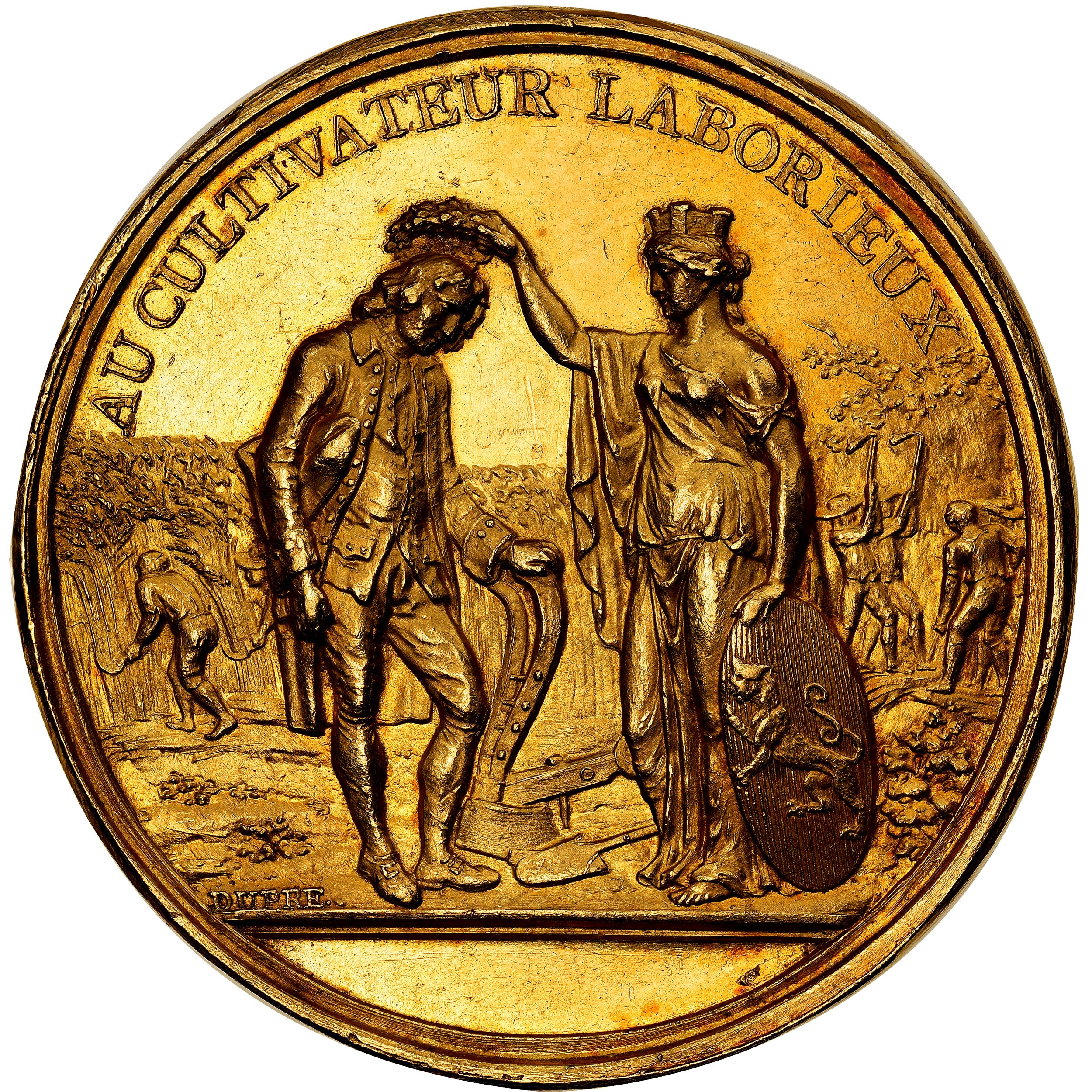 Francja, Medal, Au cultivateur qui travaille dur - Protection et développement