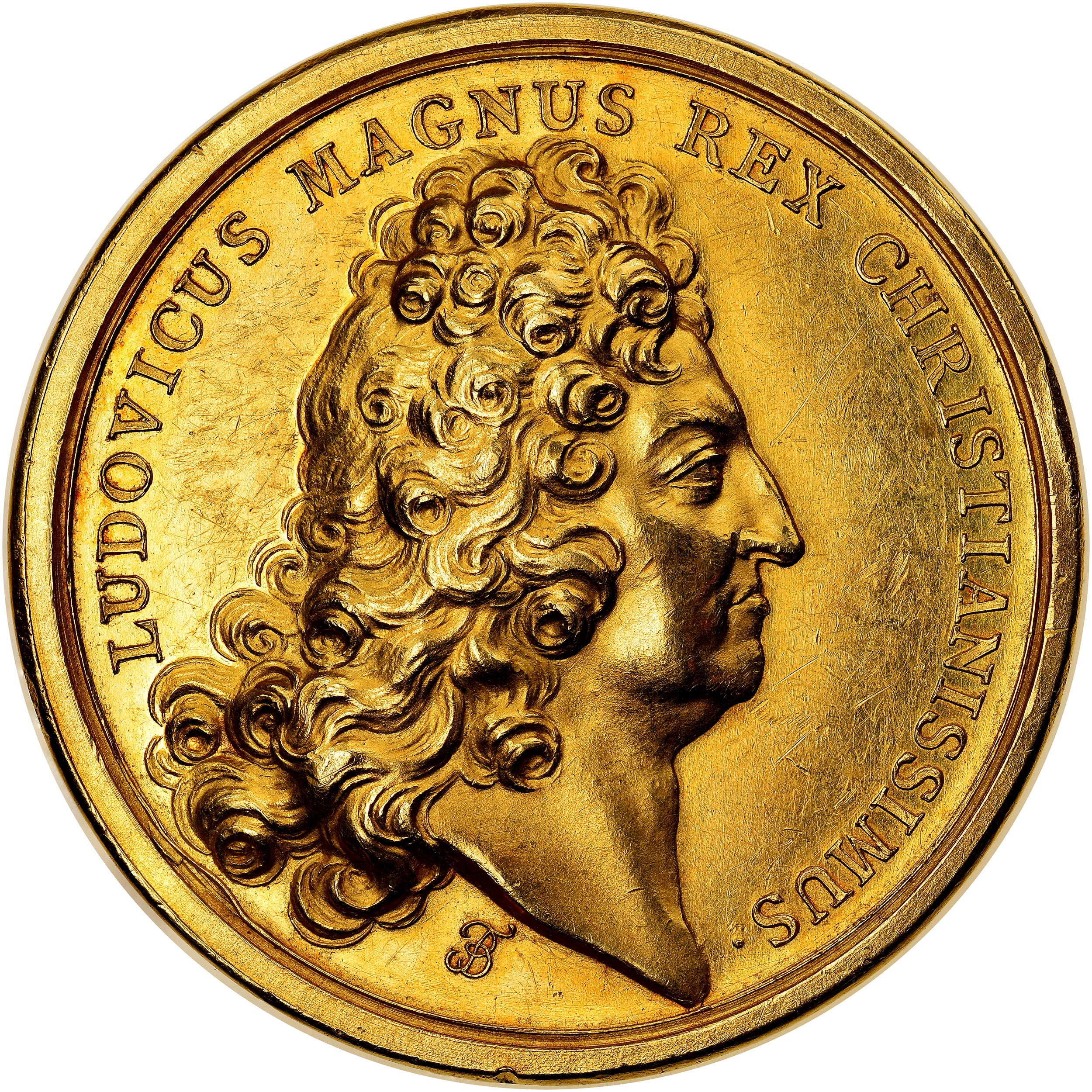 Frankreich, Medaille, Louis XIV, Chambre de Commerce de Bordeaux, VZ, Gold