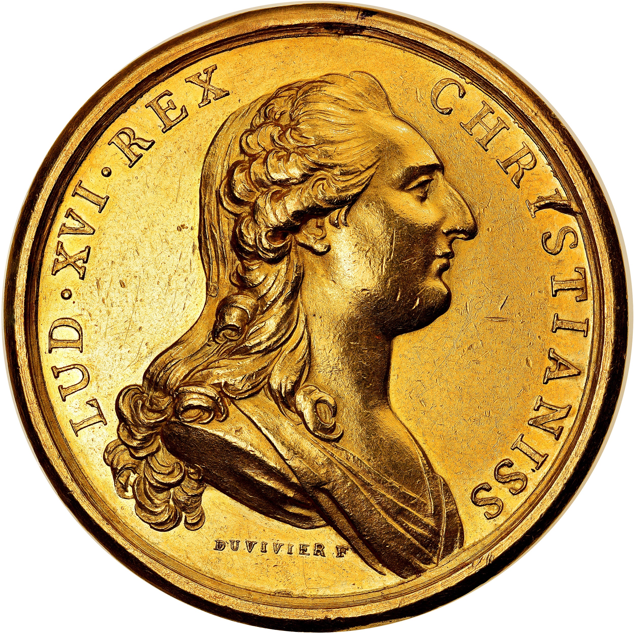 France, Médaille, Louis XVI, Alliance Franco-Suisse par Duvivier, SUP, Or