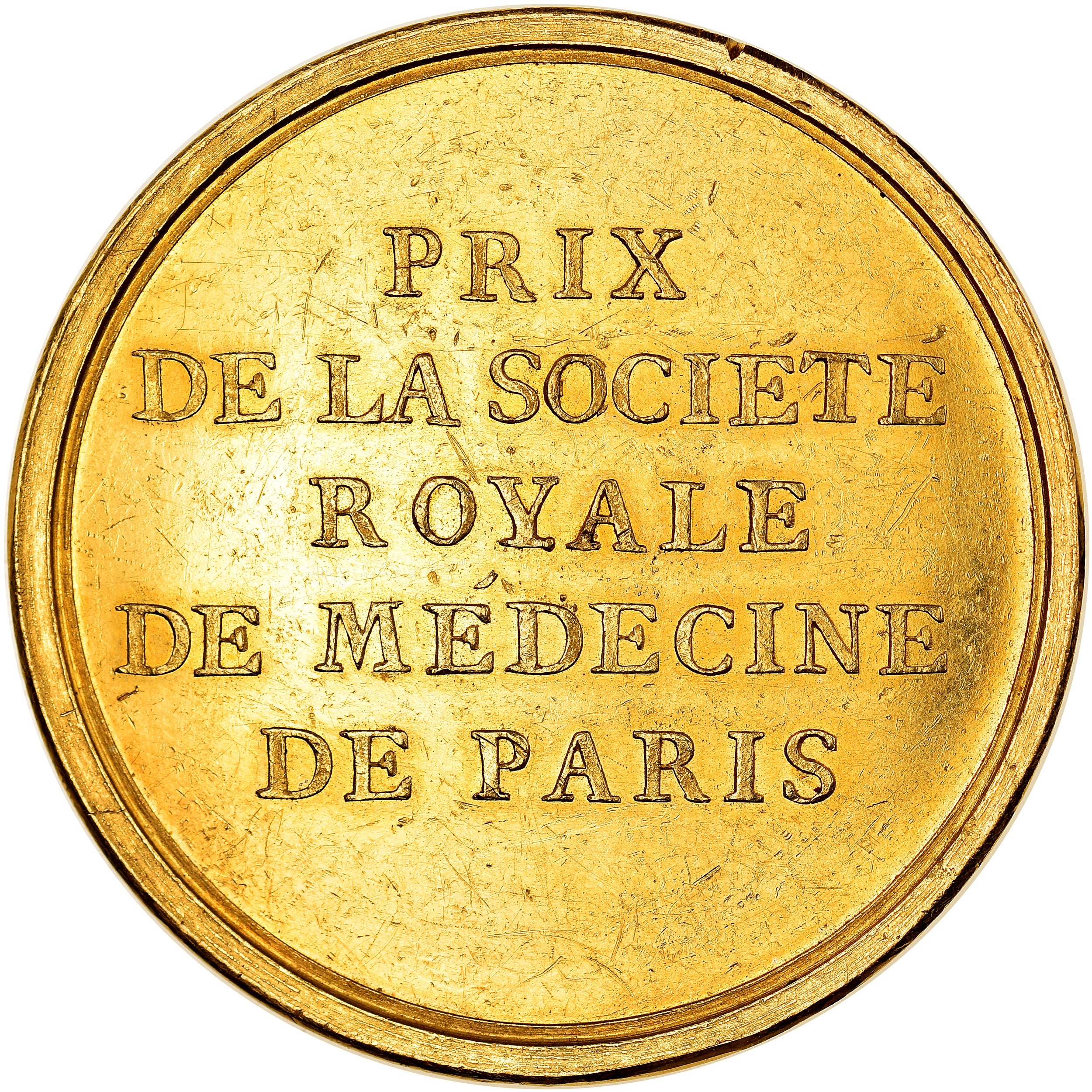 França, Medal, Louis XVI, Société Royale de médecine de Paris par Duvivier.