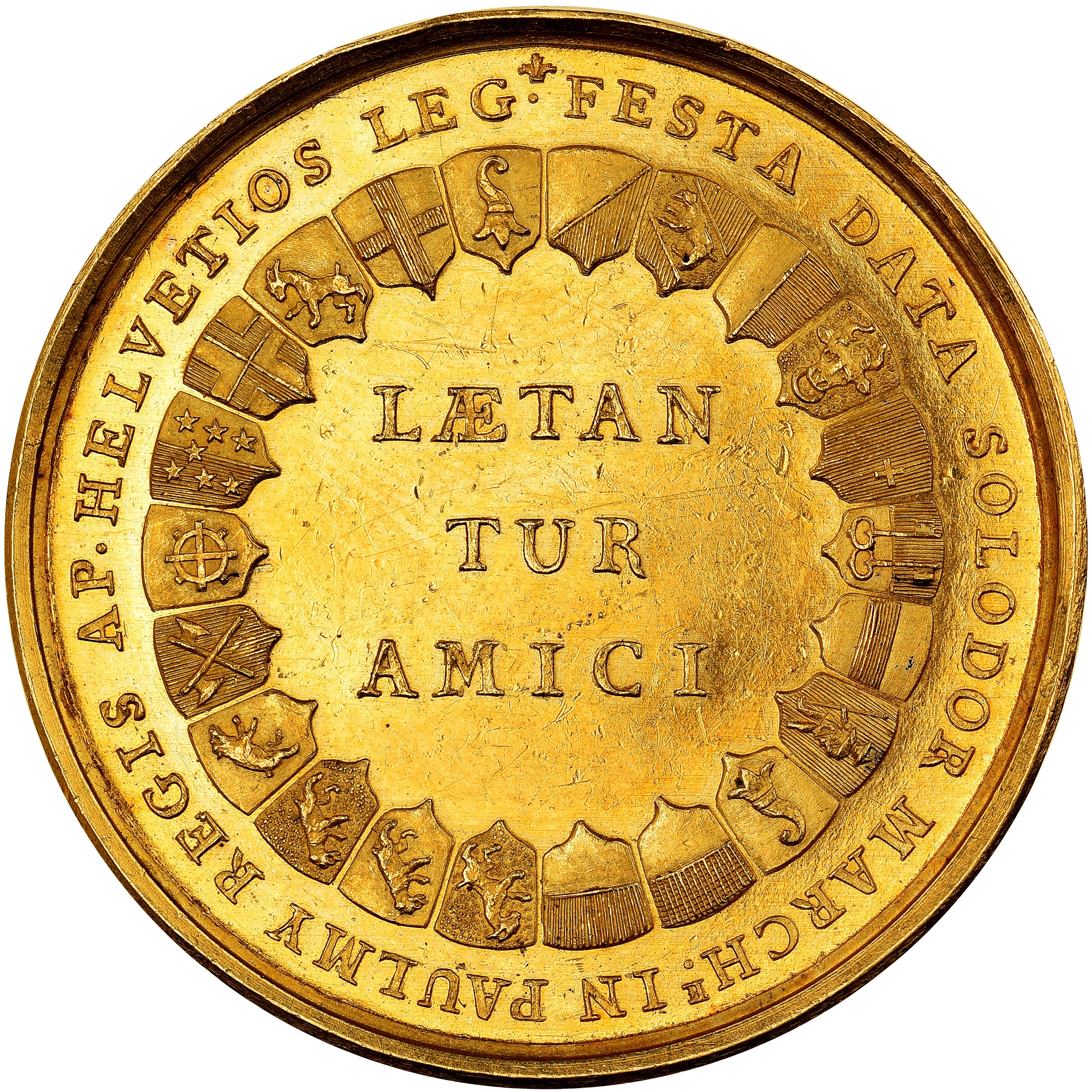 France, Médaille, Naissance du jeune Duc de Bourgogne, SUP, Or