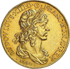 Moneda, Francia, Louis XIII, 10 Louis D'or, 1640, Paris, EBC, Oro
