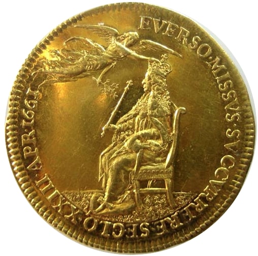 United Kingdom, Token, Couronnement de Charles II, 1661, MS(60-62), Gold