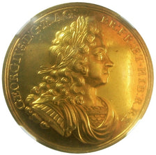 United Kingdom, Medaille, Couronnement de Georges Ier, 1714, UNZ, Gold