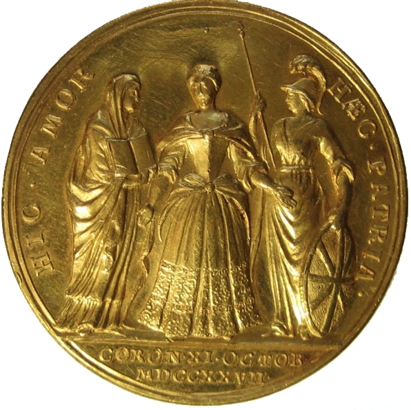 United Kingdom, Medal, Georges II - Couronnement de Caroline, 1727, MS(60-62)