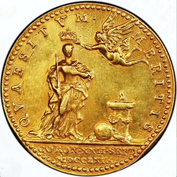 Reino Unido, Token, Georges III - Essai du Token du couronnement de la reine
