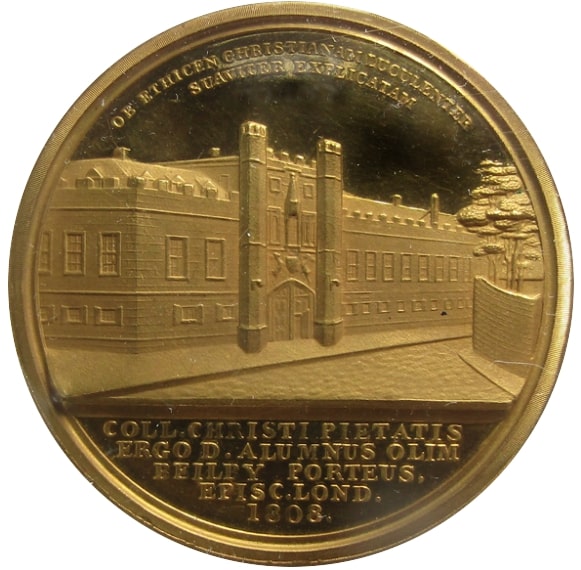 United Kingdom, Medal, Le Christ's college de Cambridge, 1823, Georges III