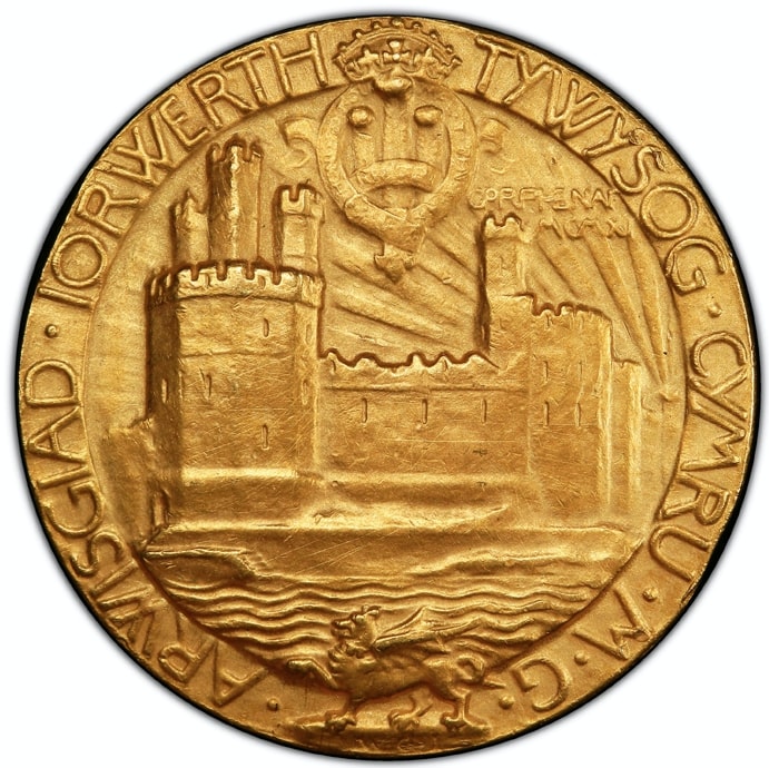 United Kingdom, Medal, Edouard VIII - Investiture, 1911, MS(63), Gold
