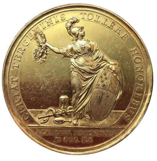 France, Médaille, Louis XV - Médaille de l'académie de Dijon, 1740, SUP, Or