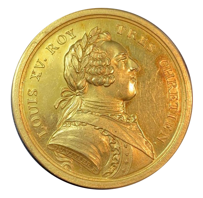 França, Medal, Louis XV - Médaille de la Société des Marchants par Duvivier