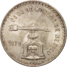 Coin, Mexico, Onza, 1979, Mexico City, MS(60-62), Silver, KM:M49b.3