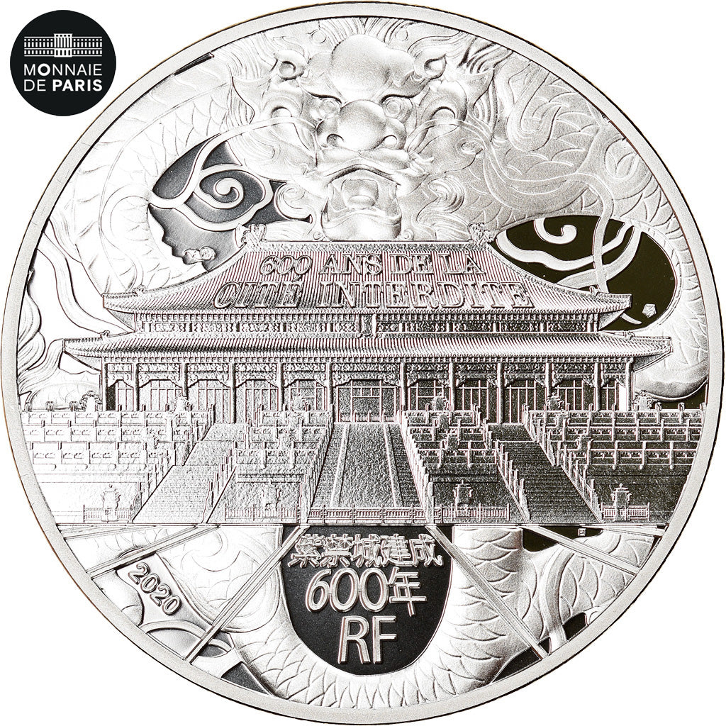 Frankreich, 10 Euro, Cité Interdite, 2020, STGL, Silber