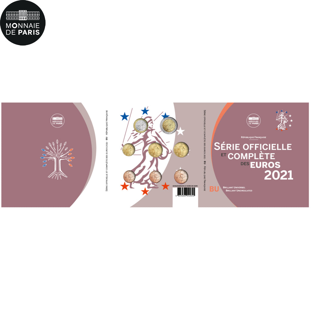 Francia, Monnaie de Paris, Set, 2021, Paris, BU, FDC, Sin información
