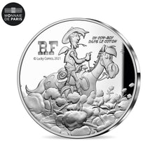 France, 10 Euro, LUCKY LUKE - UN COW BOY DANS LE COTON, 2021, FDC, Argent