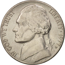 Monnaie, États-Unis, Jefferson Nickel, 5 Cents, 1977, U.S. Mint, Denver, SUP