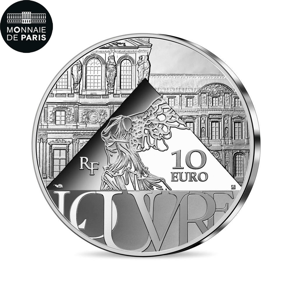 France, 10 Euro, SACRE DE NAPOLEON I - LOUVRE, 2021, FDC, Argent
