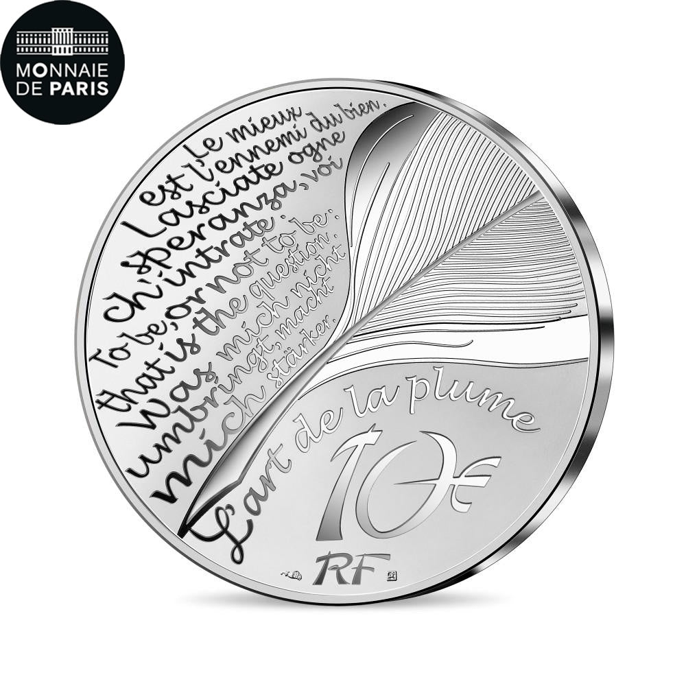 Francja, 10 Euro, JEAN DE LA FONTAINE - 400 ANS DE SA NAISSANCE, 2021