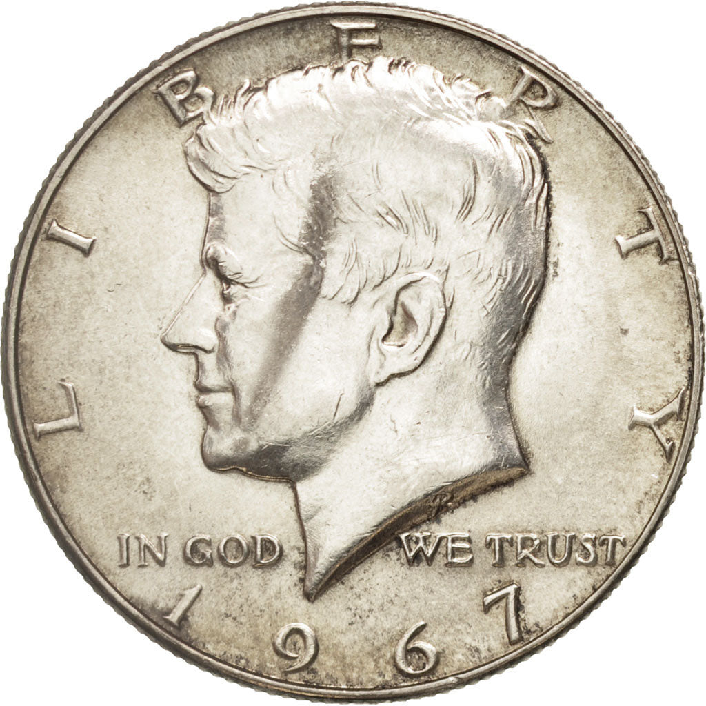 Coin, United States, Kennedy Half Dollar, Half Dollar, 1967, U.S. Mint