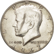 Coin, United States, Kennedy Half Dollar, Half Dollar, 1967, U.S. Mint