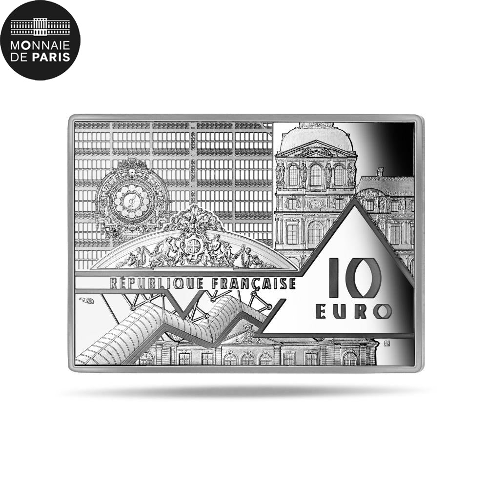 France, 10 Euro, LA PERSISTANCE DE LA MEMOIRE, 2021, DALI, MS(65-70), Silver