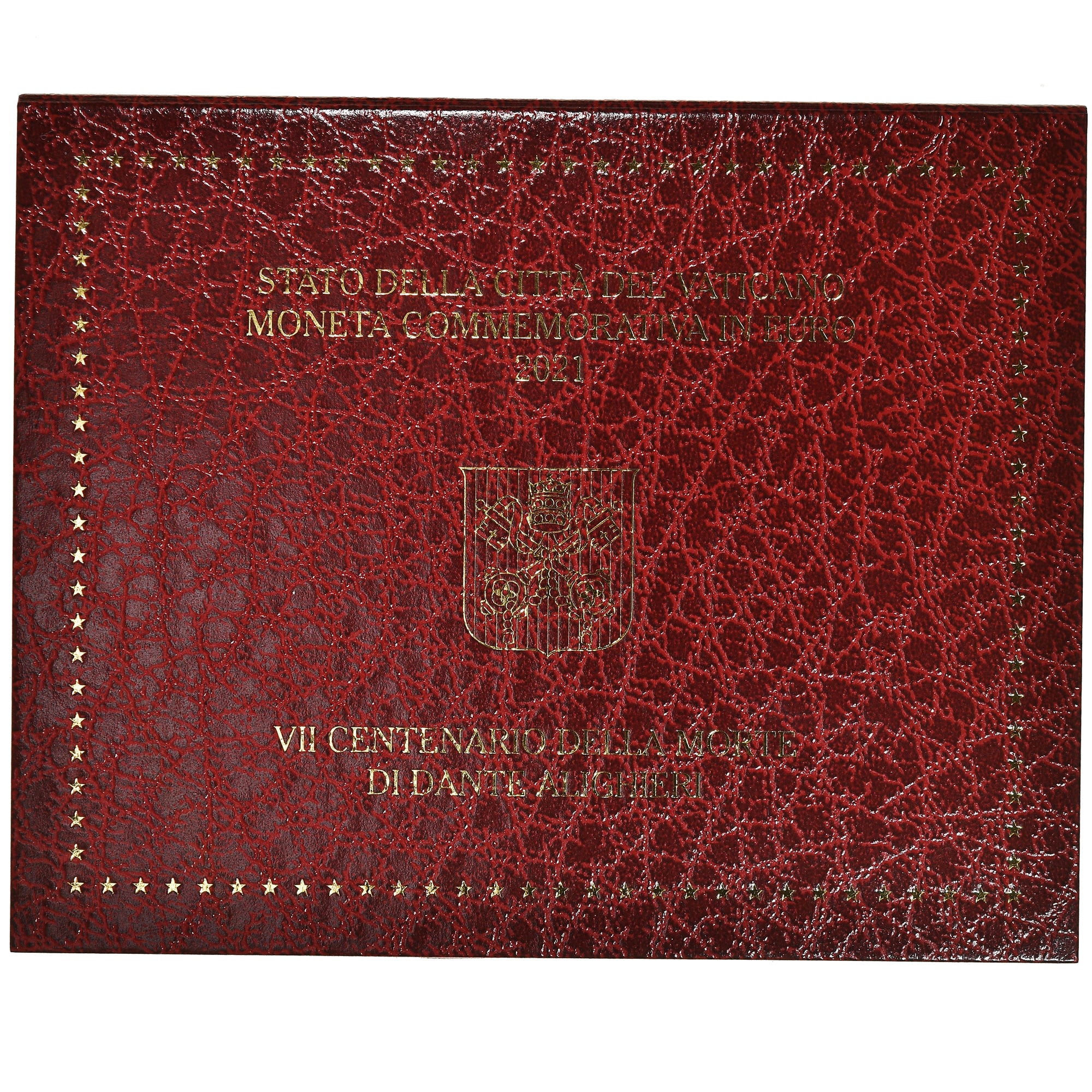 Vatican, 2 Euro, 2021, DANTE ALIGHIERI, MS(65-70), Bi-Metallic