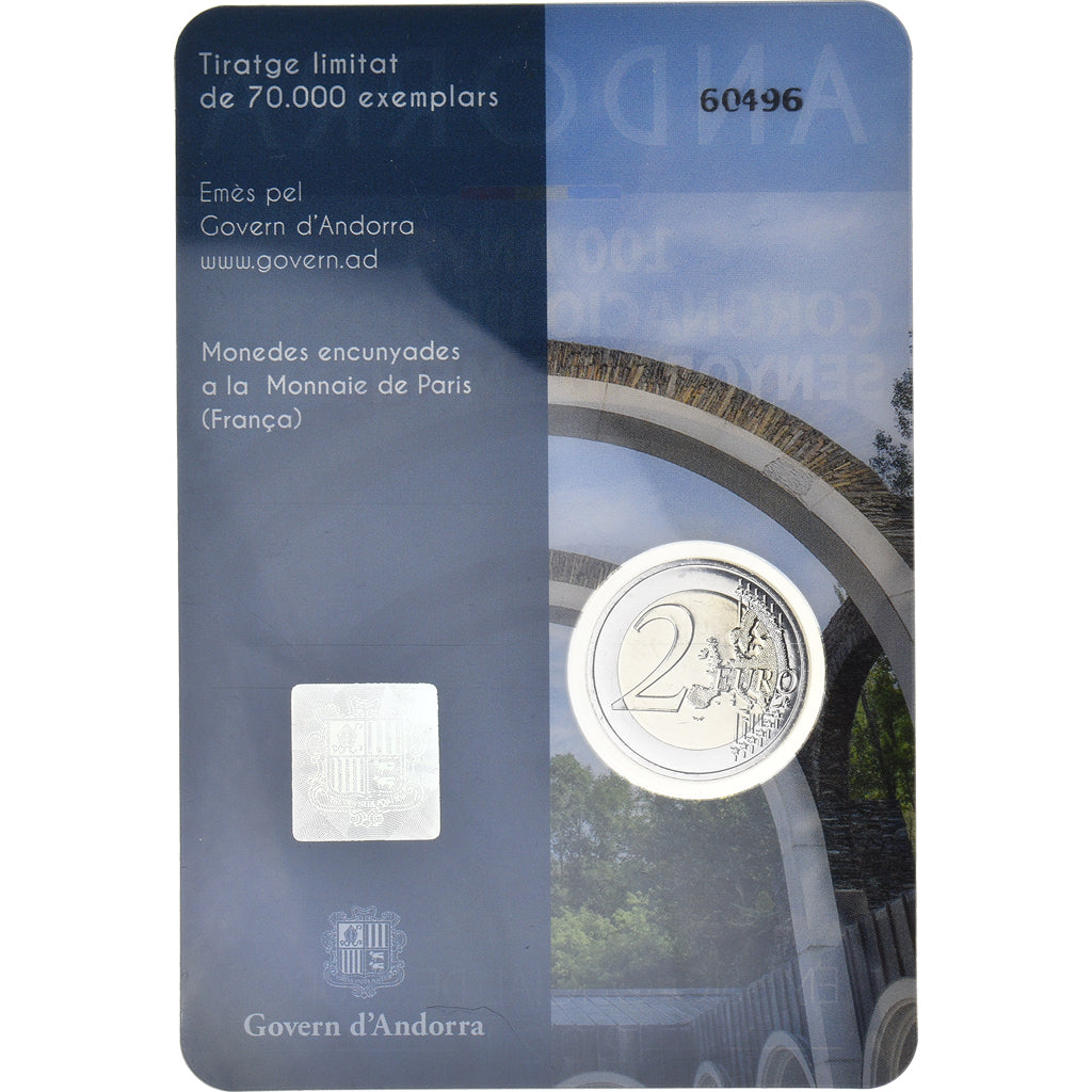 Andorre, 2 Euro, 2021, NOTRE DAME DE MERITXELL, FDC, Bimétallique