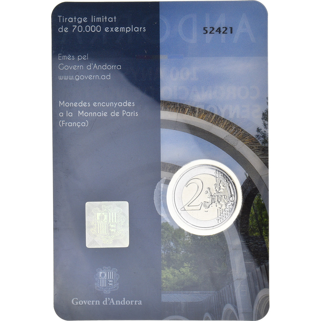 Andorre, 2 Euro, 2021, NOTRE DAME DE MERITXELL, FDC, Bimétallique
