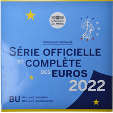 France, Monnaie de Paris, Set, 2022, Paris, BU, MS(65-70)