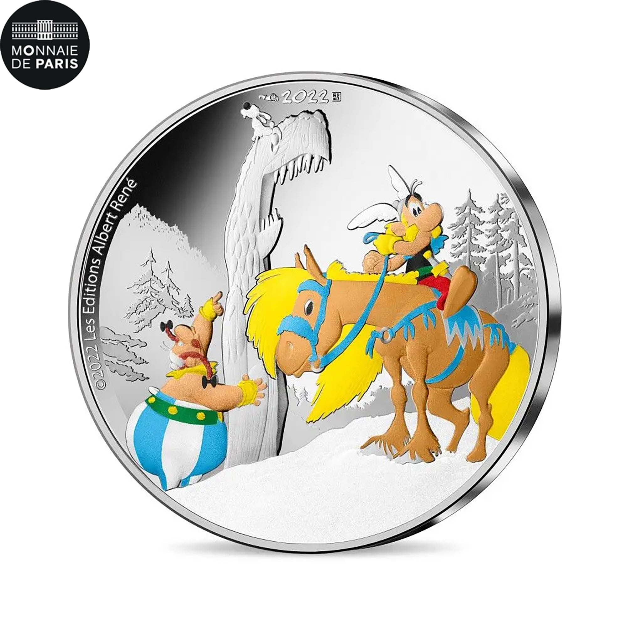 France, 10 Euro, 2022, ASTERIX - GRIFFON - BE, MS(65-70), Silver