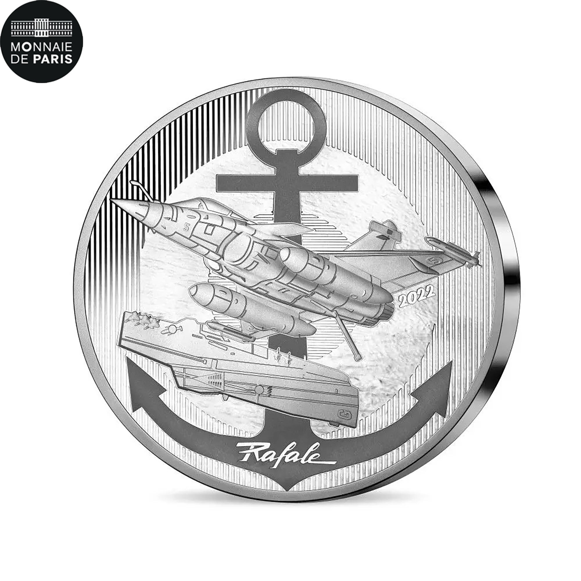 France, 10 Euro, 2022, RAFALE - BE, MS(65-70), Silver