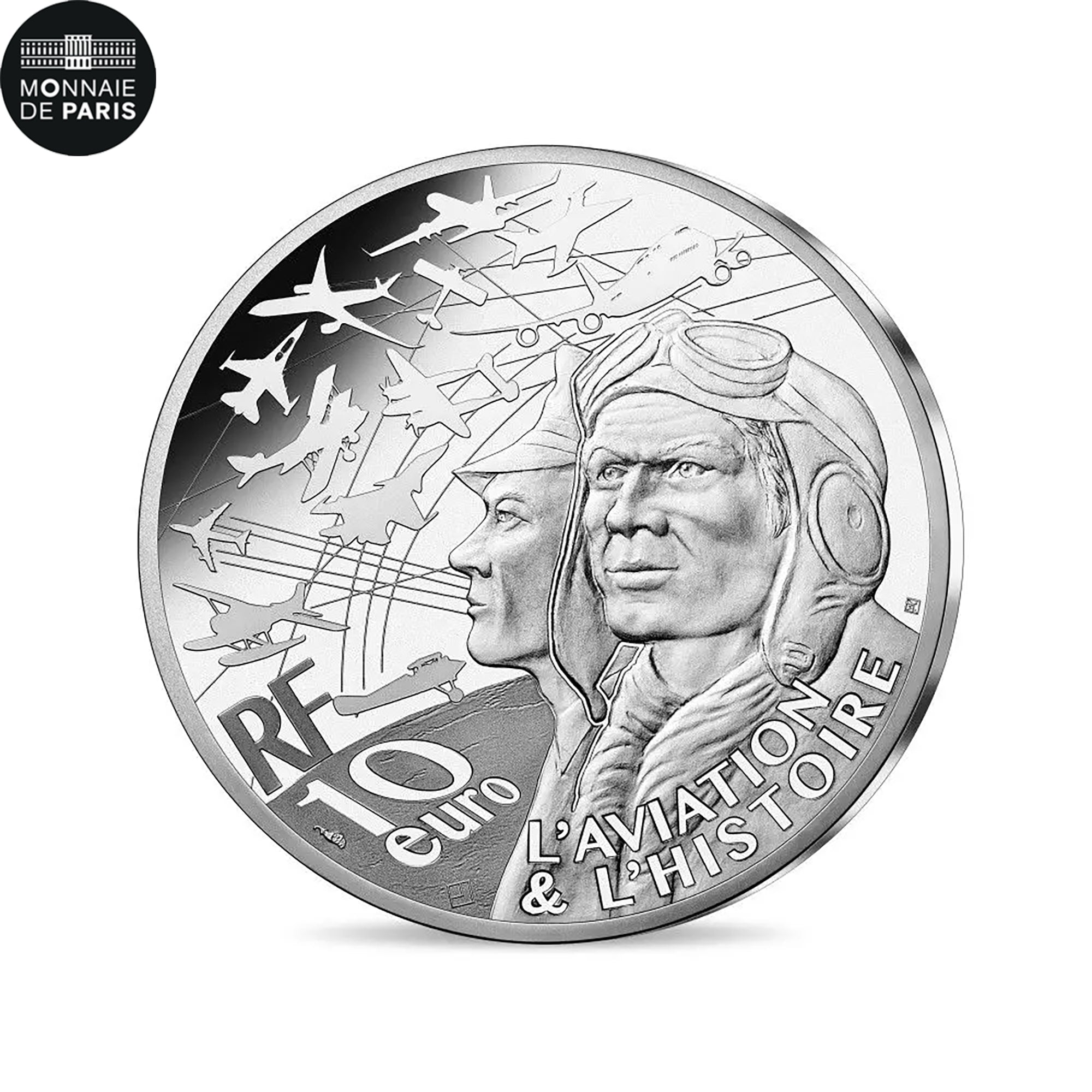 France, 10 Euro, 2022, RAFALE - BE, MS(65-70), Silver