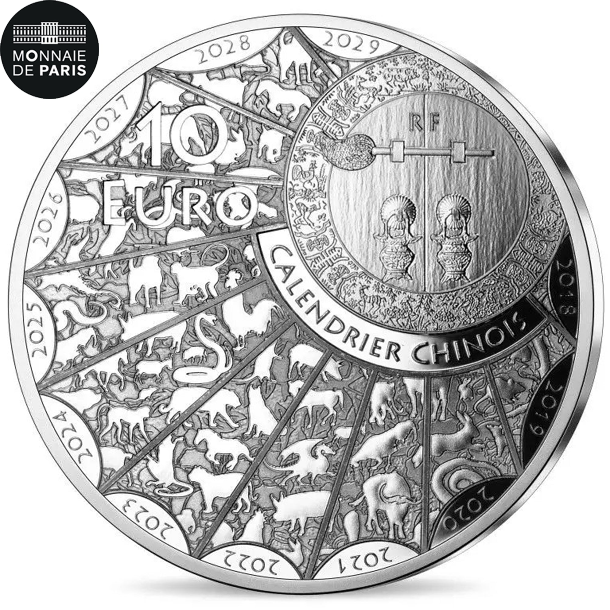 France, 10 Euro, Calendrier Chinois, 2023, Monnaie de Paris, Année du Lapin