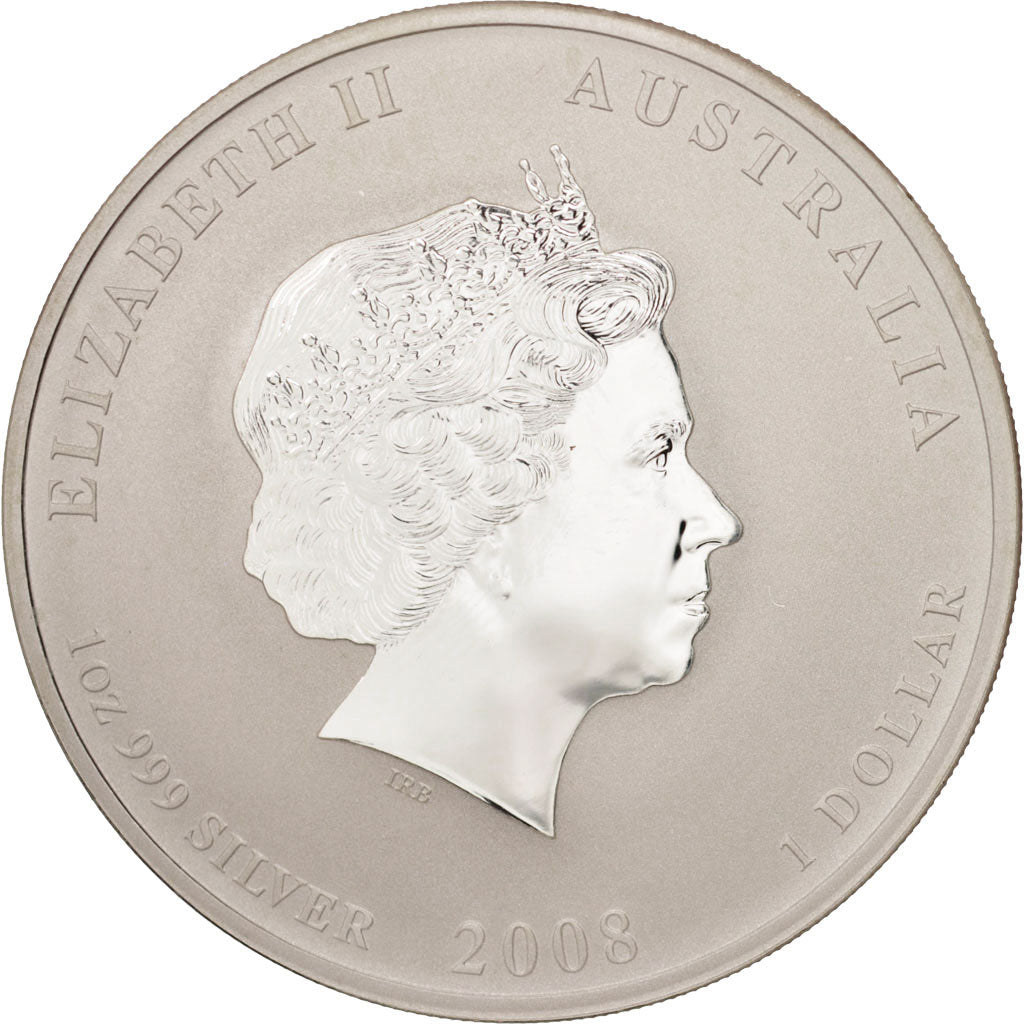 Coin, Australia, Elizabeth II, Dollar, 2008, Perth, MS(65-70), Silver, KM:1755