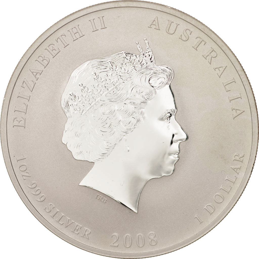Coin, Australia, Elizabeth II, Dollar, 2008, Perth, MS(65-70), Silver, KM:1755