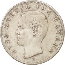 Coin, German States, BAVARIA, Otto, 2 Mark, 1912, Munich, EF(40-45), Silver