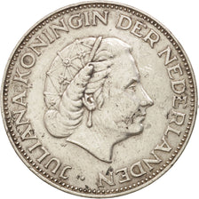 Coin, Netherlands, Juliana, 2-1/2 Gulden, 1962, EF(40-45), Silver, KM:185
