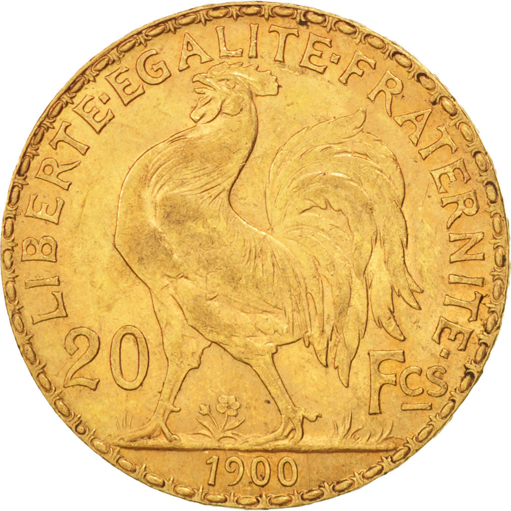 France, Marianne, 20 Francs, 1900, Paris, Or, KM:847